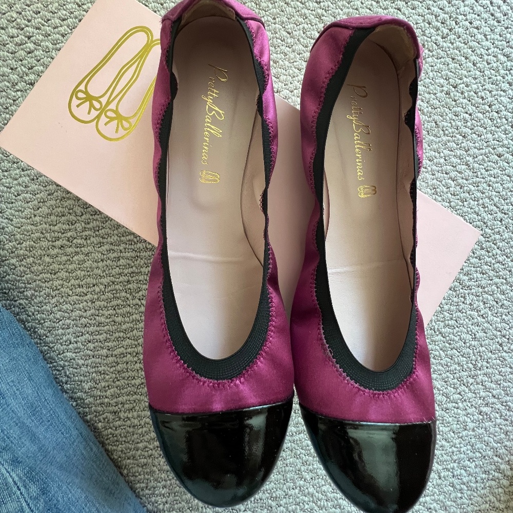 Pretty Ballerinas Shirley - 40.5, Black/Fuschia